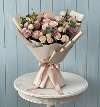 Букет цветов из:  Розы и Лизиантусы #REPLACE_PRED# Новоузенске
