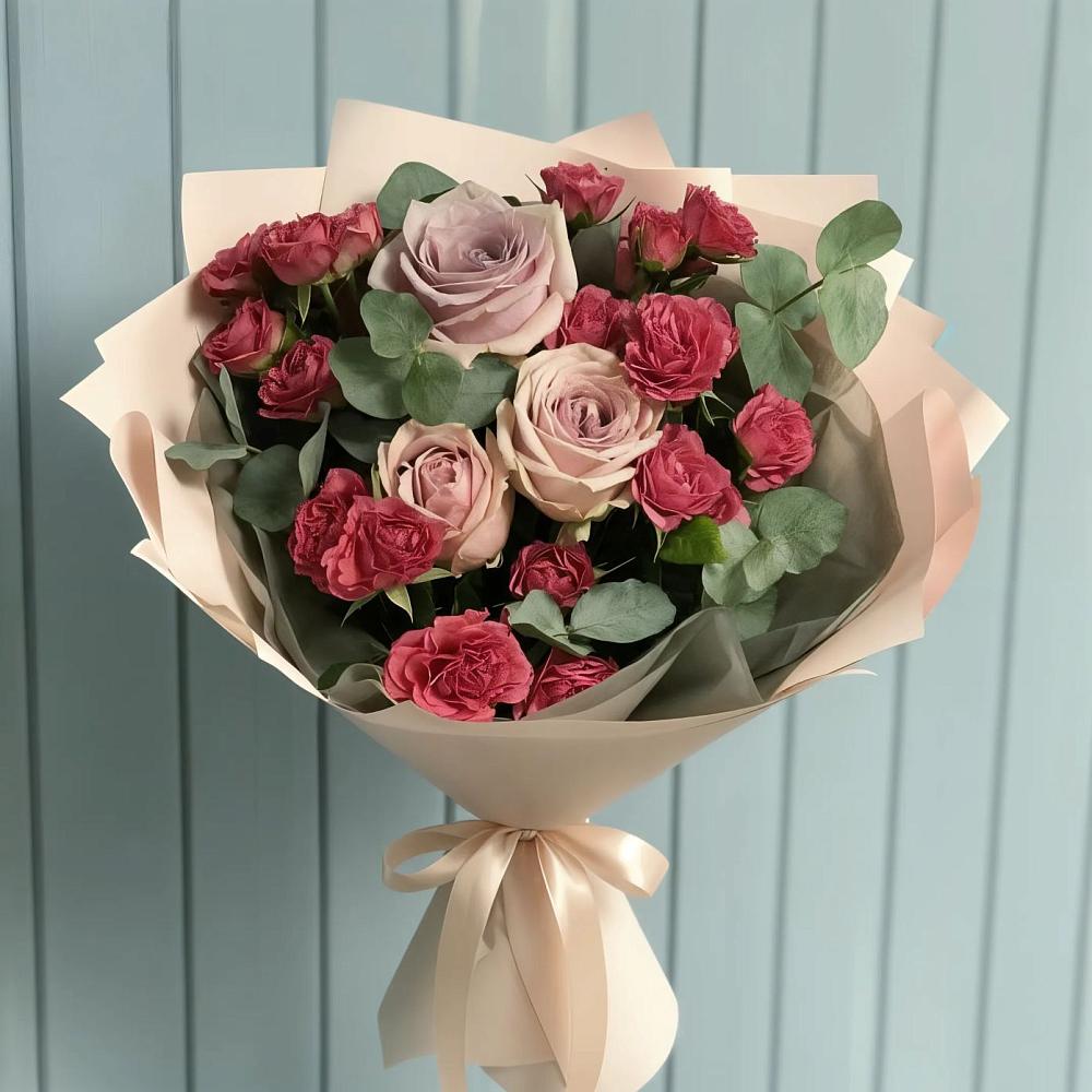 Букет цветов из: Гвоздики и Розы в Новоузенске