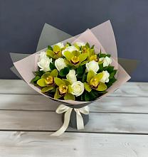 Букет цветов из:  Орхидеи и Розы в Новоузенске