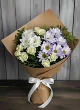 Букет цветов из:  Хризантемы и Розы в Новоузенске