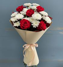 Букет цветов из:  Розы и Хризантемы в Новоузенске