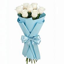 Букет 7 белых роз Проуд #REPLACE_PRED# Новоузенске