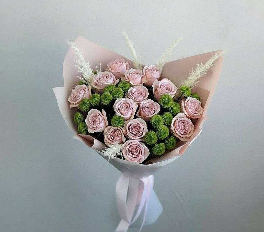 Букет цветов из: Розы и Хризантемы в Новоузенске