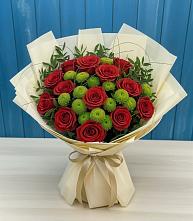 Букет цветов из:  Розы и Хризантемы в Новоузенске